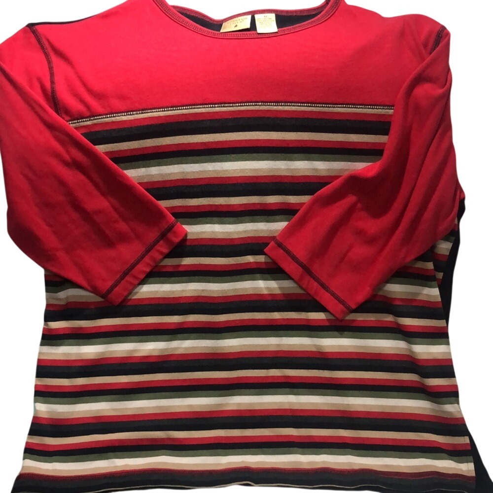 Mountain Lake II Striped‎ Tee Shirt